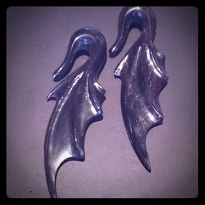Horn bat wing hanging jewelry
